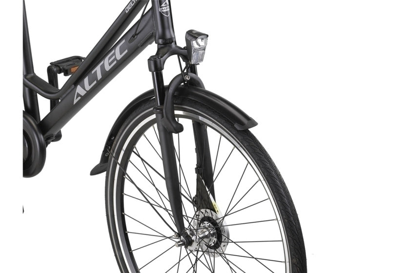 Altec Delta + Plus 28 pulgadas bicicleta de damas N-3 50 cm Matt Black
