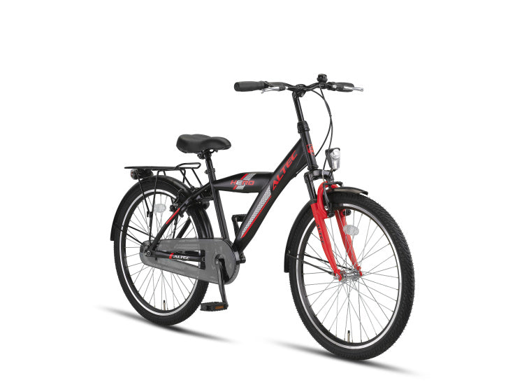 Altec hero 24 inch boys v-brakes black red