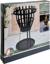 Ambiance 2-in1 Fire Basket s grilem BBQ 660 ° C Ø 54 cm černá