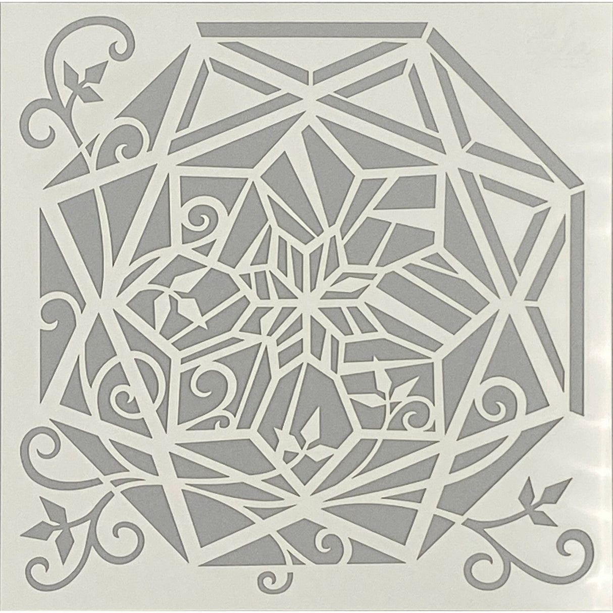 Angela poole • craft stencil crystal swirls