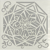 Angela poole • craft stencil crystal swirls