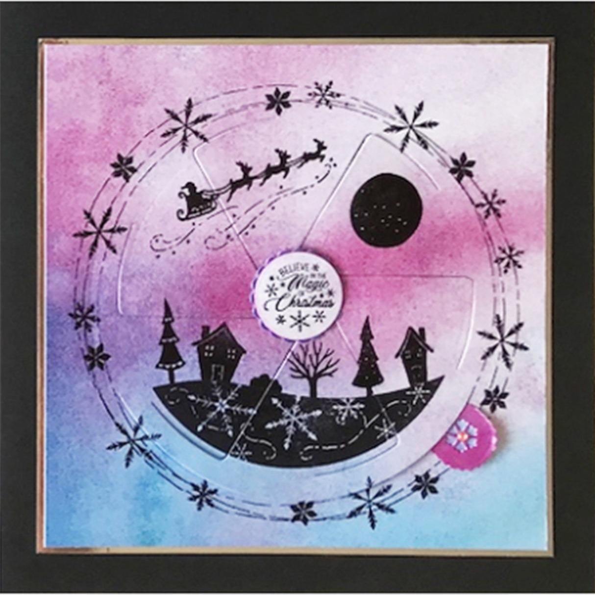 Creative expressions • magic windows clear stamp set florals and flurries