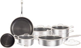 ARBAER IN INDUZIONE DEL SET PAN DI 12 PIECE CON CAPIONE ANTI-STICK