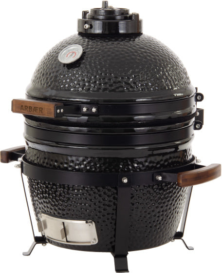 Arbaer Kamado Medium Ø 16 Zoll mam Frame Keramik schwaarz