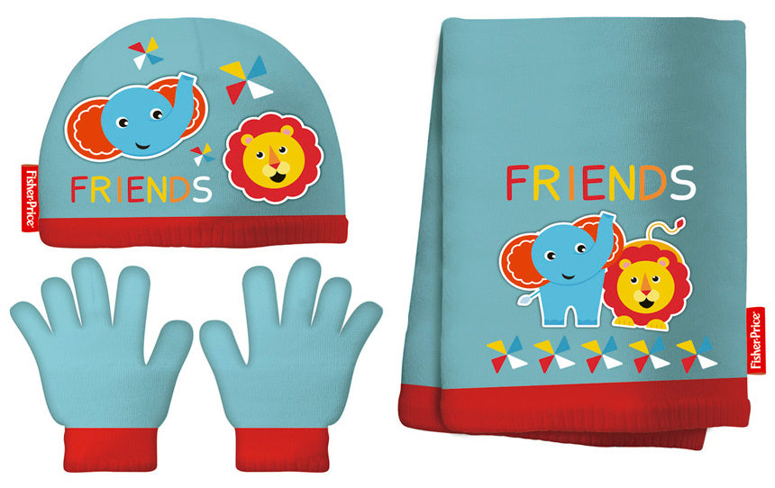 Arditex Accessor Set Junior Acrylic Blue Red 3-Piece One-Size