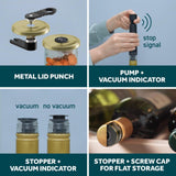 Airtender vacuum pump set food wine