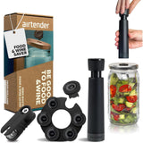 AirTender Vacuum set para vino de comida - caja de regalo