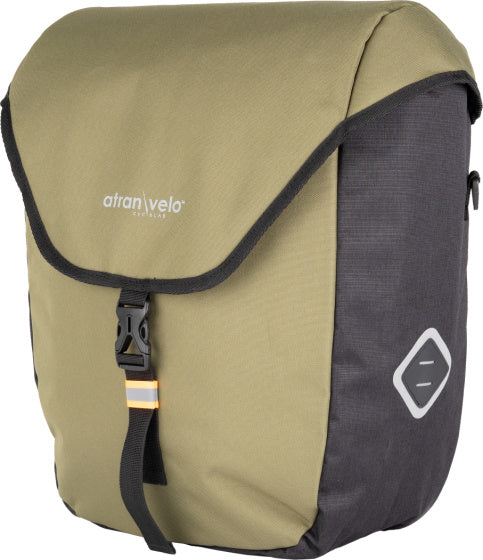 Saco de bicicleta Atran Velo zap Zap com adaptador AVS 25L Groen