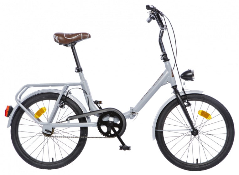 Aurelia fällbar cykel 20 tum 27 cm unisex v-bromsar grå