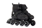 Aventuri verstelbare inline skates semi-softboot zwart maat 34-37 (m)
