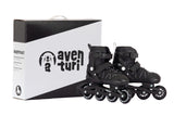 Aventuri verstelbare inline skates semi-softboot zwart maat 30-33 (s)