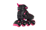 Aventuri Adjustable Inline Skates Semi-Softboat Black Pink Size 38-41 (L)