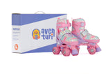 Aventuri adjustable roller skates with slightly pink glitter size 27-30 (XS)