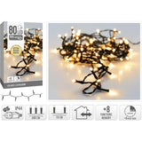 Kerstverlichting 80led extra warm wit