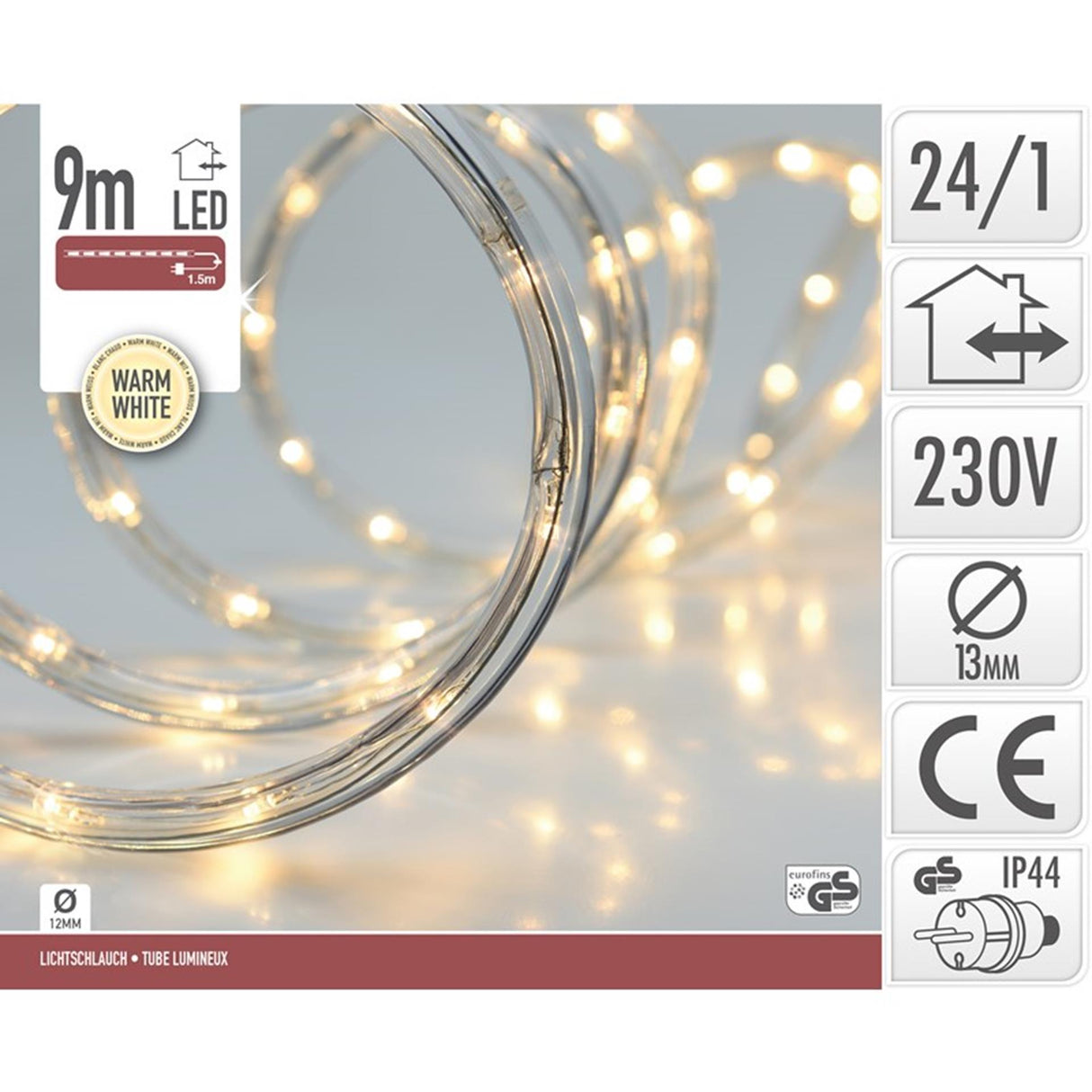 Home styling slangverlichting led 9 mtr warmwit