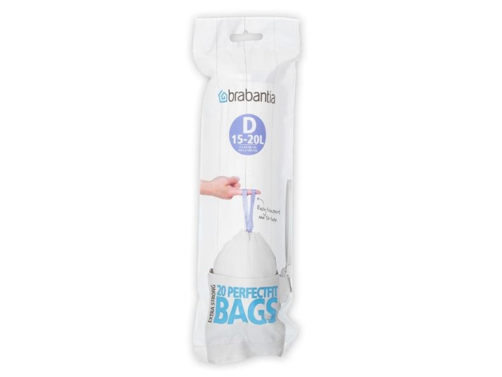 Brabantia waste bags perfectfit d 15-20l 20 pieces