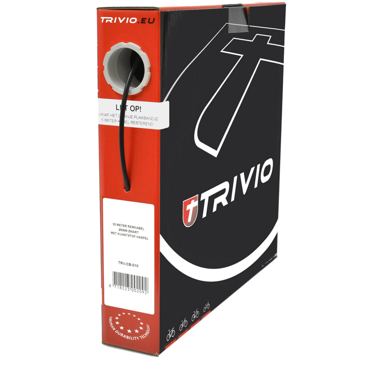 Trivio - brake outer cable ø5mm black - roll 30 meters