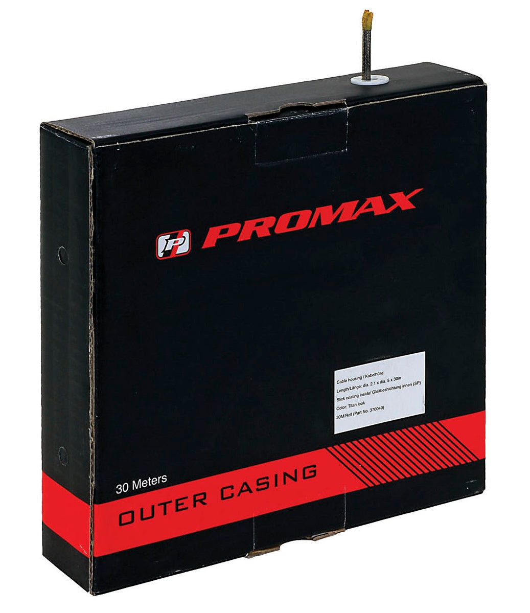 Kabel zewnętrzny Promax do przerzutki czarny 4 mm 30 metrów