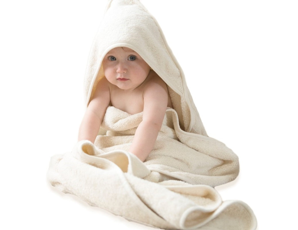 Bo Weevil baby towel with hood - Crèmewit