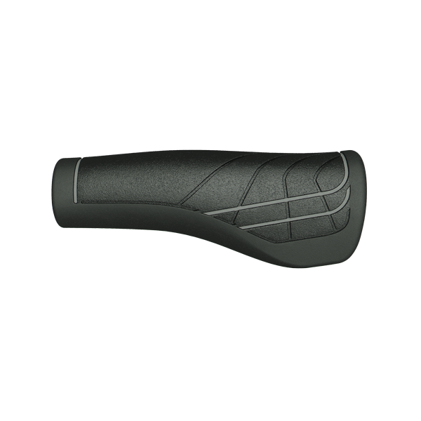 Línea Herrmans DD36 - Mango de bicicleta ergonómicamente ajustable (125 mm) - Gris negro