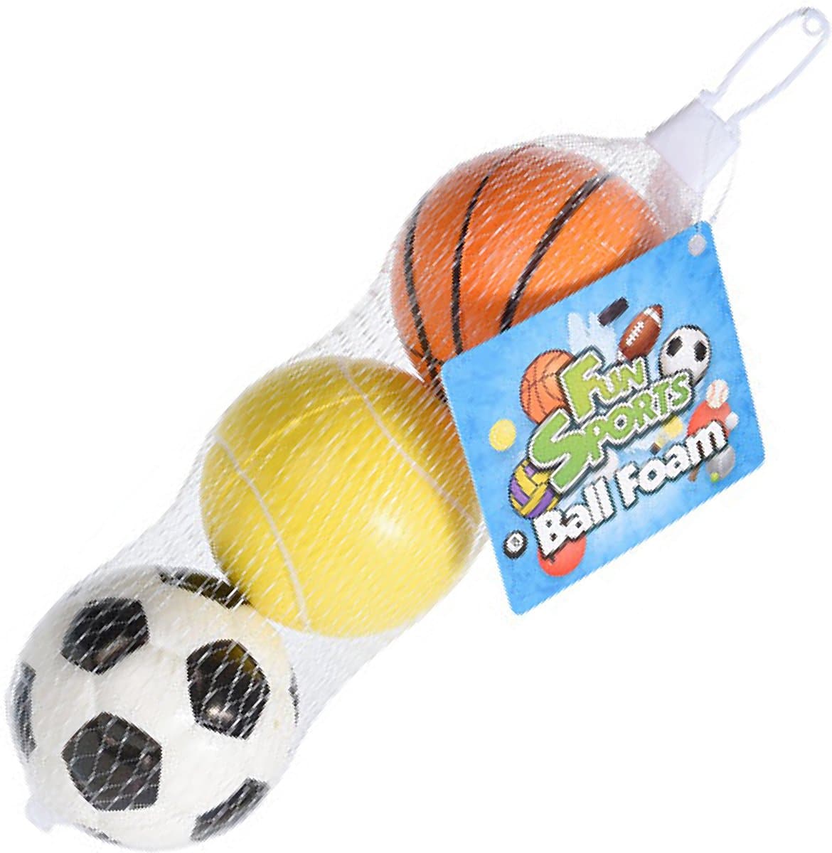 Cilgro Fun Sports Foam Ballen 3 pieces in Netje