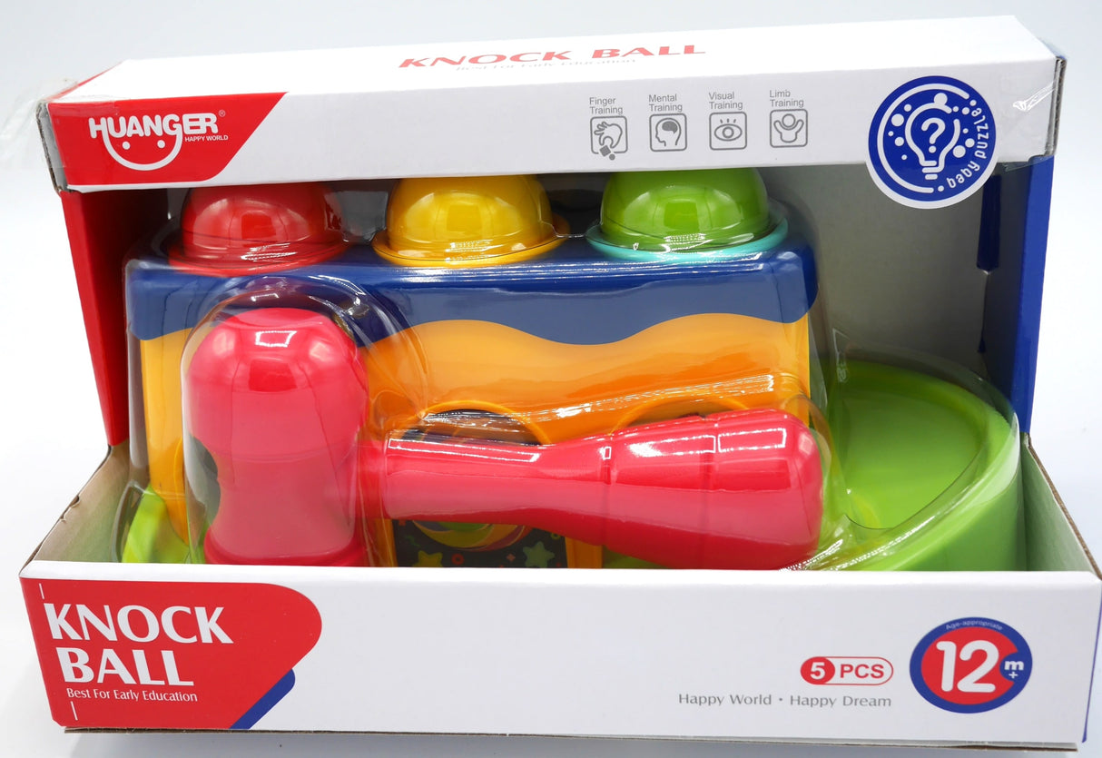 Jonotoys knock ball ball track with hammer for the young carpenters