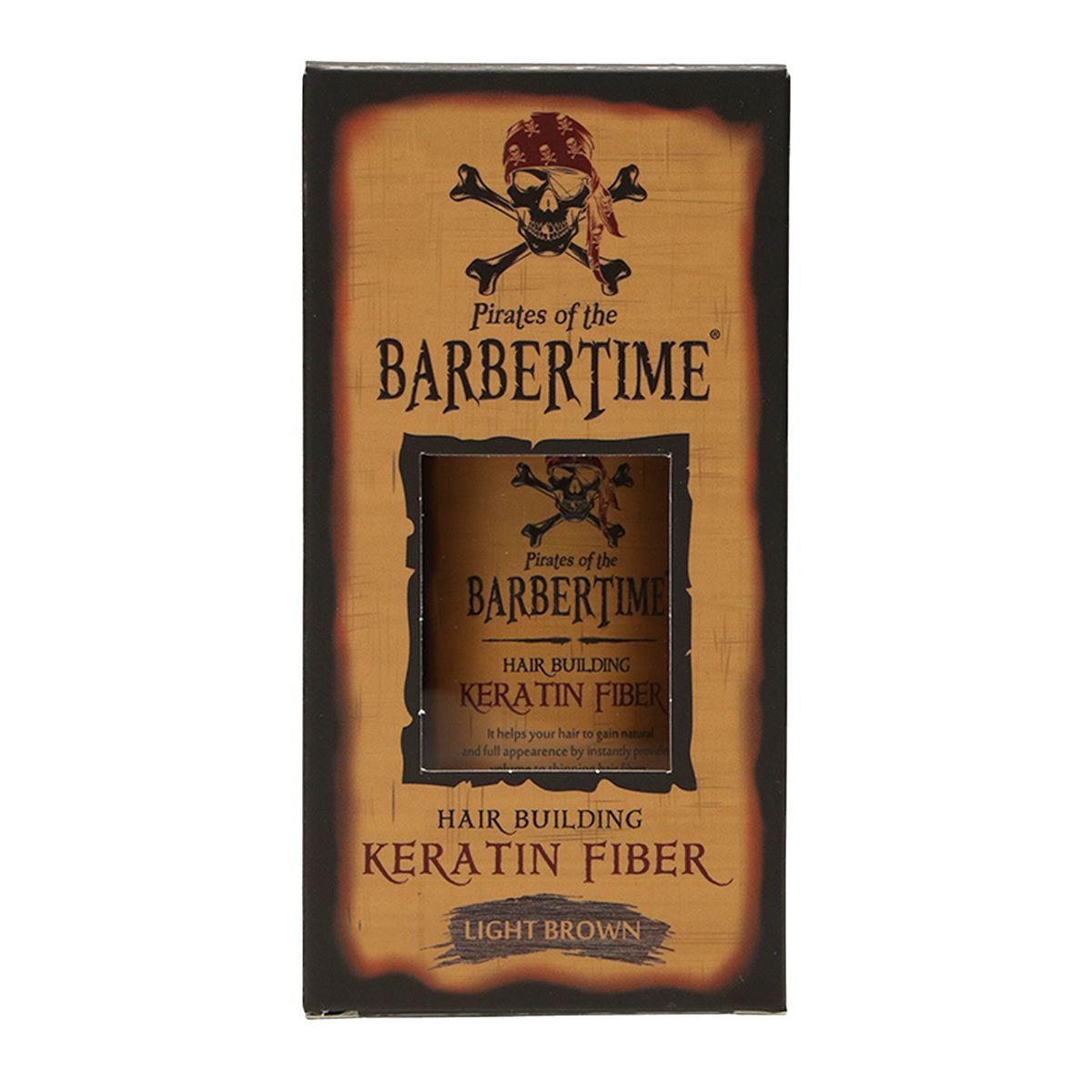 Barbertime haaraufbauende Keratinfaser hellbraun 21gr.