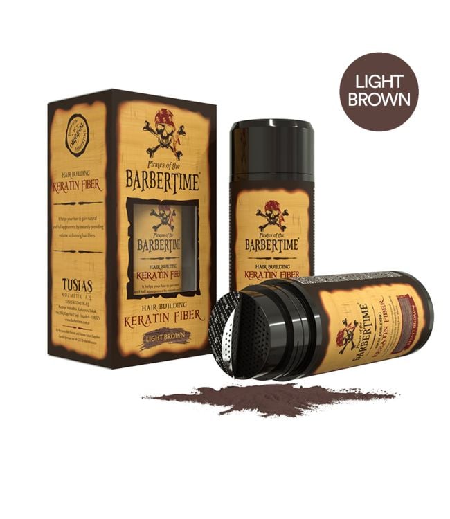 Barbertime Hair Building keratin vlákno světle hnědá 21gr.