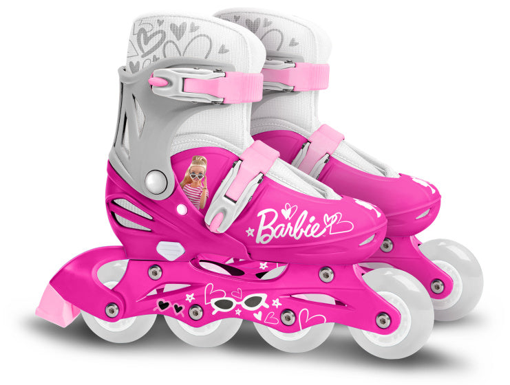 Inline skridskor hardboot justerbar rosa storlek 30-33