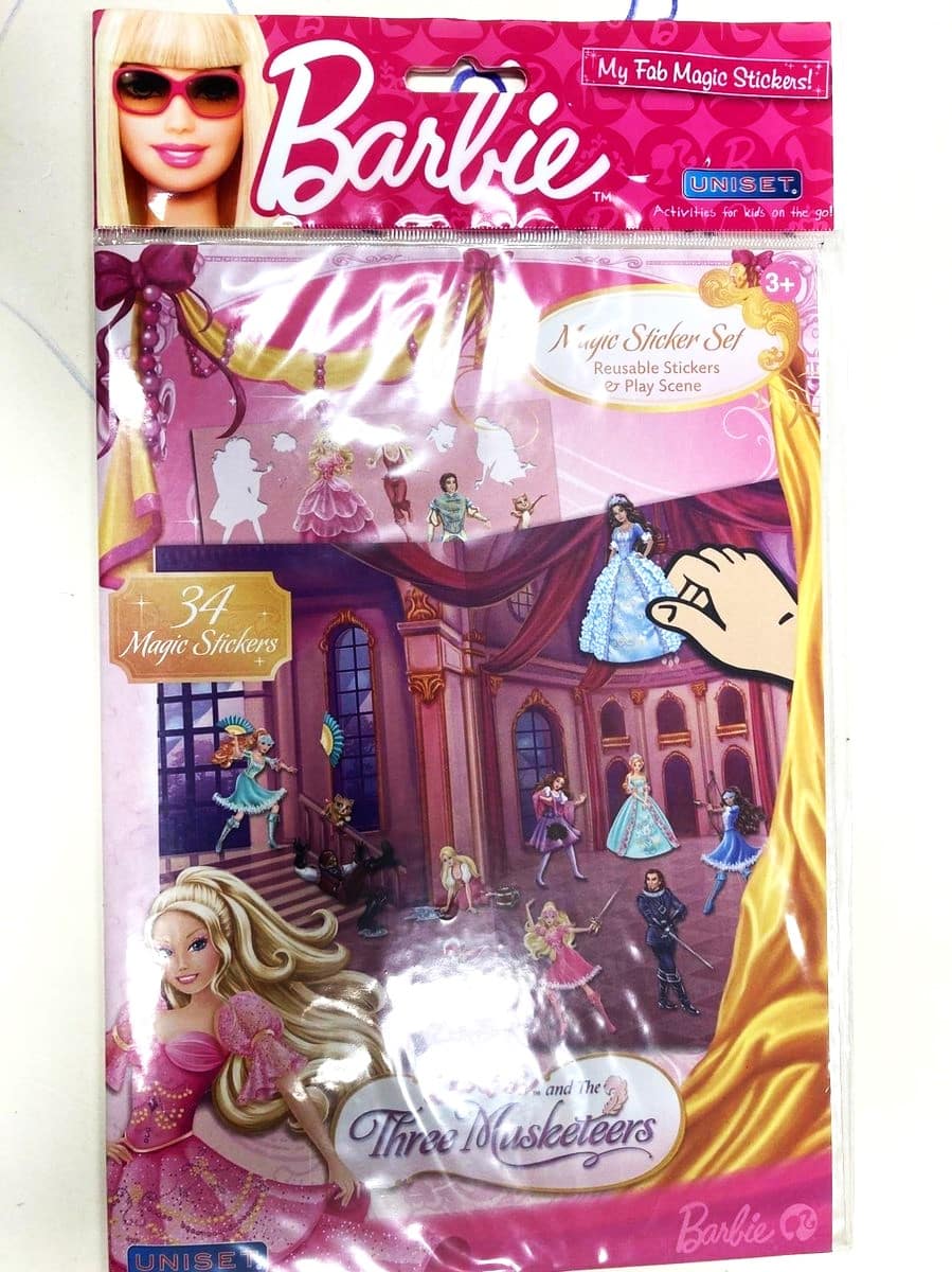Van der doeilen Barbie Ramesticker mat Panorama Map Kaarten 34 Sticker