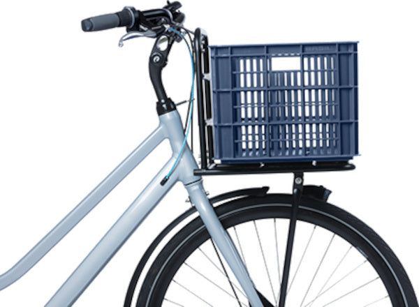 Basilikum cykelkasse l stor 40 liter blå