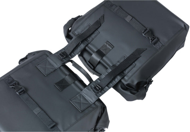 Basil Soho Nordlicht Doppia Bicycle Borsa - impermeabile, nero, 41L