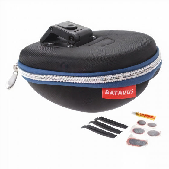 Borsa da sella Batavus con contenuto Klick 1.3 litri neri blu