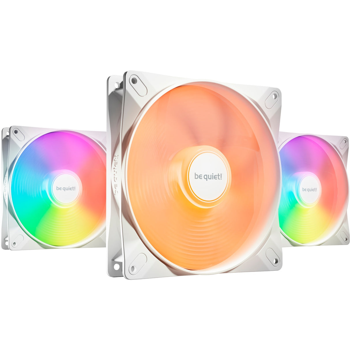 Soyez silencieux! LX LX 140 mm PWM Pack triple à grande vitesse WH