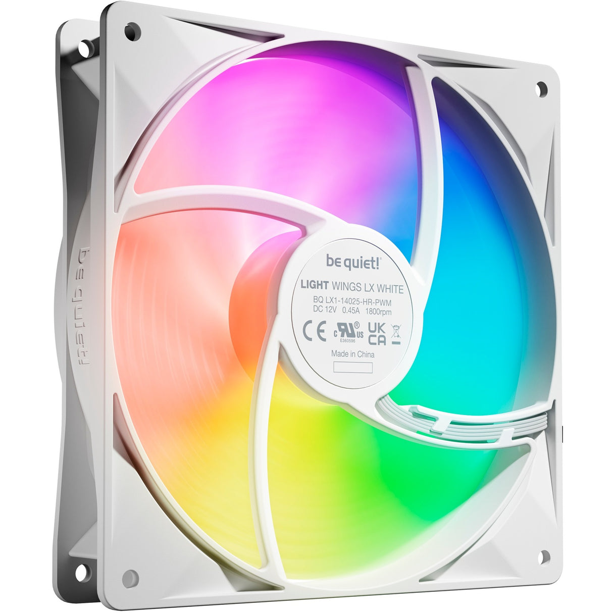 Soyez silencieux! LX LX 140 mm PWM Pack triple à grande vitesse WH