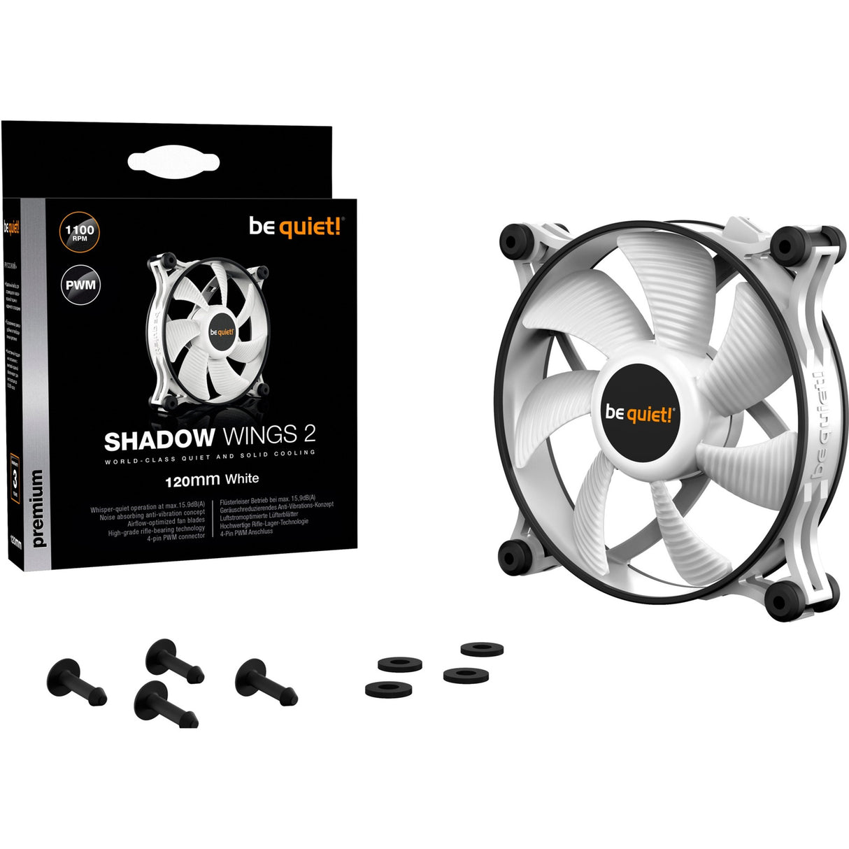 Be Quiet! Shadow 2 120mm PWM White