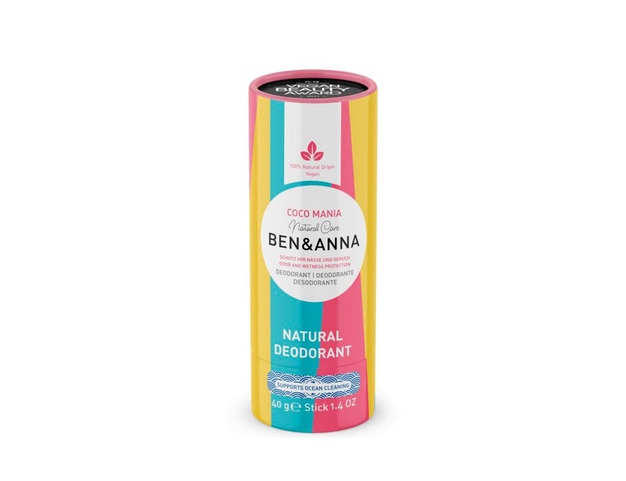 Ben anna deodorant in papiertube - coco mania - 40 gram