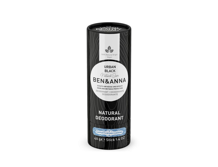 Ben Anna deodorant in paper tube - urban black - 40 grams