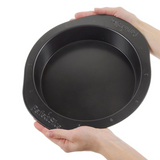 Berghoff cakevorm rond met snijhulp antraciet ø22cm