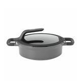 Berghoff gem sauteerpan 2 handvaten met deksel stay cool grijs ø24cm
