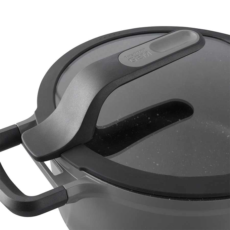 Berghoff gem sauteerpan 2 handvaten met deksel stay cool grijs ø24cm