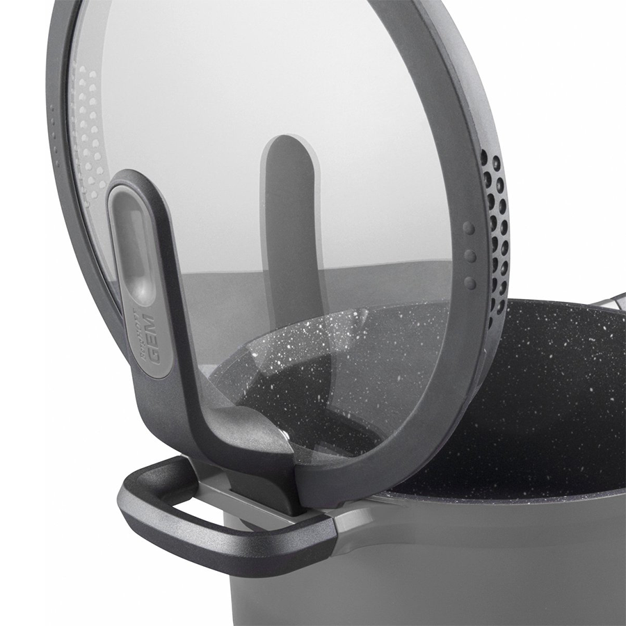 Berghoff gem sauteerpan 2 handvaten met deksel stay cool grijs ø26cm