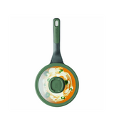 Berghoff leo steelpan met deksel groen ø18cm