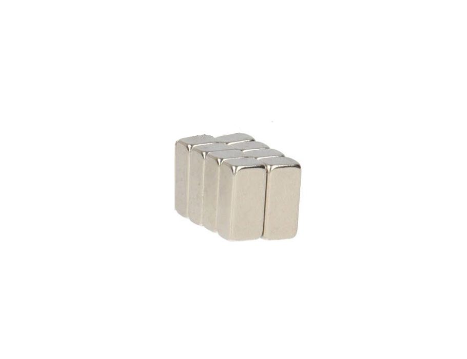 Saving topper block magnets - nickel -plated - 8st.
