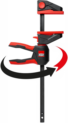 Bessey ez360 one-handed clamp with swivel handle | 300 mm - ez360-30