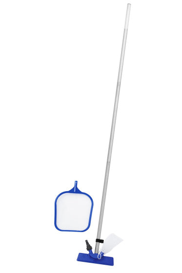 Ensemble de nettoyage de base Bestway, y compris le télescope en bleu en acier