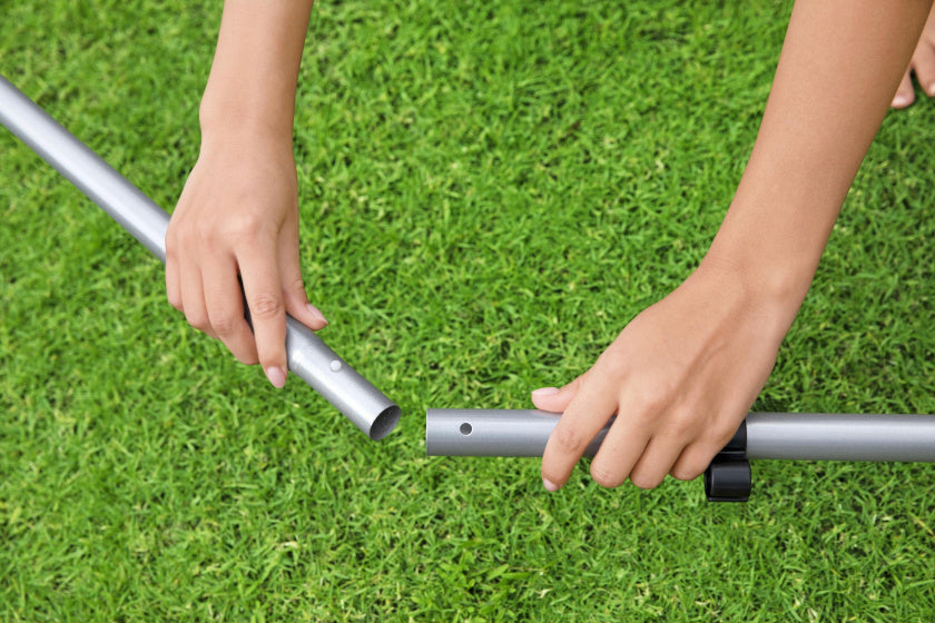 Ensemble de nettoyage de base Bestway, y compris le télescope en bleu en acier