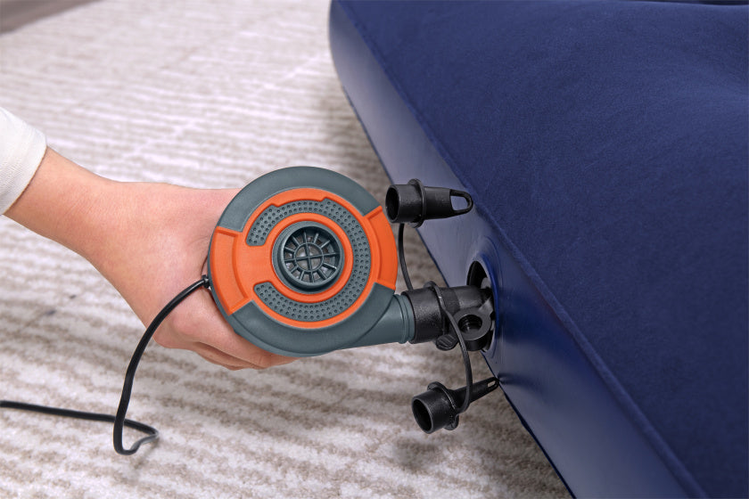 Bestway Flocked 22 Full Air Bed 191 x 137 cm modrá