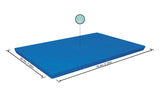 Rectangle de couverture en acier Bestway Recangle 221 bleu