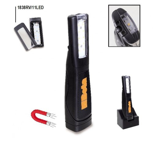 Beta 1838 11 LED lamp | rechargeable | shockproof rubber housing - 018380111
